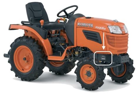 kubota skid steer serial number location|kubota tractor serial number identification.